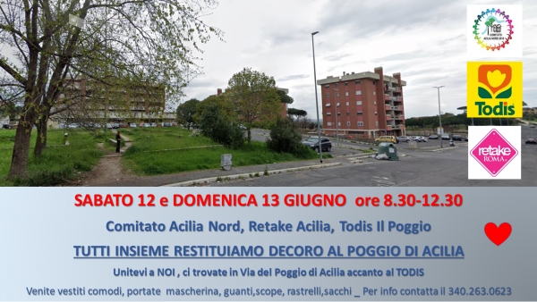 EVENTO DI DECORO AL POGGIO DI ACILIA