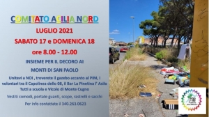 MONTI DI SAN PAOLO &quot;insieme per il decoro&quot; (sabato 17 e domenica 18 LUGLIO 2021)