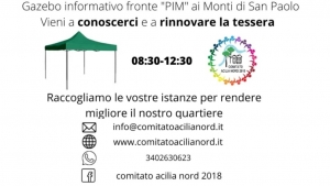 PROSSIMO APPUNTAMENTO CON IL COMITATO DI QUARTIERE (Sabato 8 ottobre h 07:30-11:30)