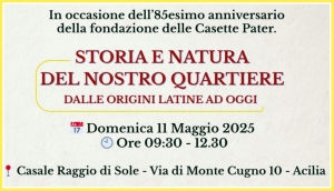 STORIA E NATURA DEL NOSTRO QUARTIERE (11/5/2025 ore 09:30 - 12:30)