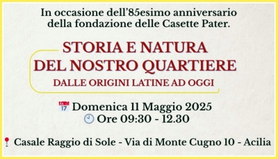 STORIA E NATURA DEL NOSTRO QUARTIERE (11/5/2025 ore 09:30 - 12:30)